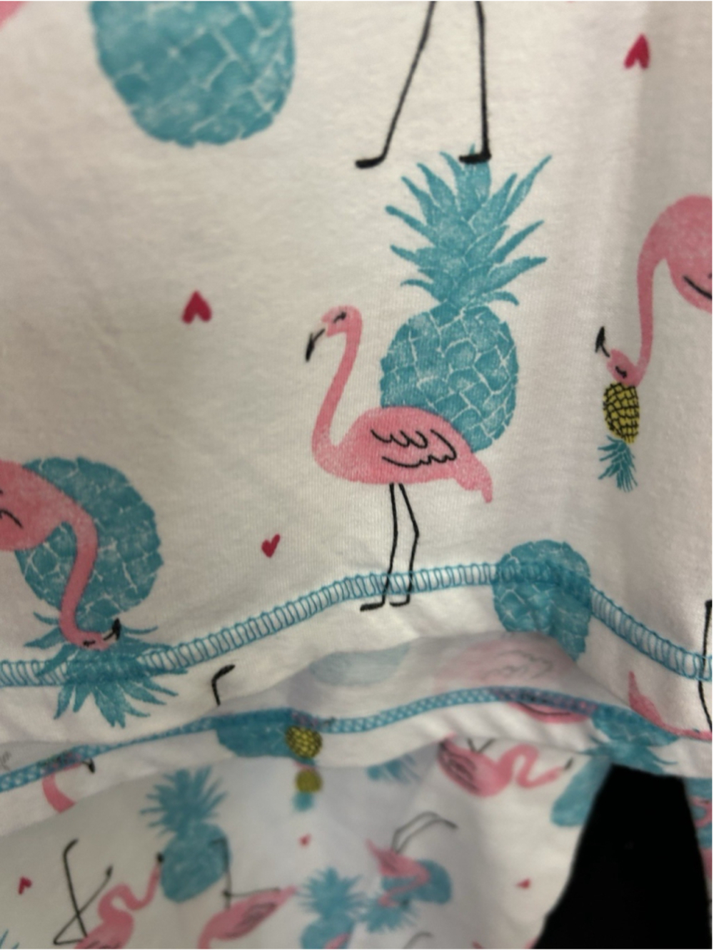 Secret Treasures Lounge Pajamas Set Capri Pants Shirt Pink Flaminos 18/20 Plus - Picture 7 of 9